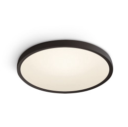 BLACK SUPER SLIM ROUND LED PLAFO 40W WW IP20 230V