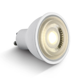 WHITE COB LED 6W WW GU10 60deg 230v