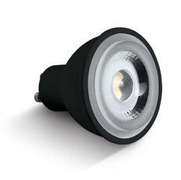 BLACK COB LED 6W WW GU10 60º 230V