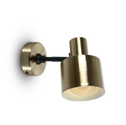 BRUSHED BRASS WALL LIGHT 10W E27 100-240V