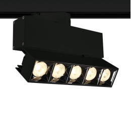 BLACK TRACK LIGHT ADJUSTABLE 20W WW 38º IP20 230V