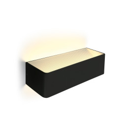 BLACK WALL LIGHT LED 12W WW IP20 230V