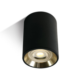 BLACK GU10 10W GOLD REFLECTOR