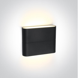 ANTHRACITE LED WALL LIGHT 2x3W WW IP54 230V