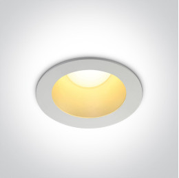 WHITE LED 12W  WW  IP20 230V DARK LIGHT BRASS REFLECTOR