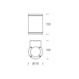 GUINEA  UP&DOWN  IP65 220-240V BLANCO  3000K