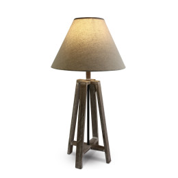 WOOD TABLE LAMP 12W E27